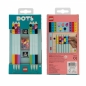 Kolorowe długopisy żelowe LEGO DOTS (6 szt.) z płytkami do dekoracji (52798)